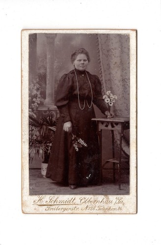 Cdv foto damenportrait - foto, feine