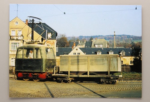 Postkarte werkbahnelektrolok - postkarte,