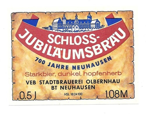 Bieretikett stadtbrauerei - bieretikett,