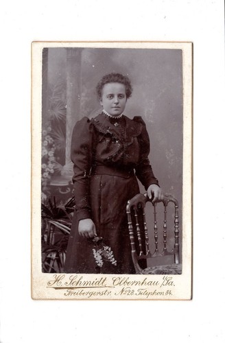 Cdv foto damenportrait feine - cdv, /