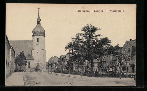 Ansichtskarte olbernhau - ansichtskarte, im