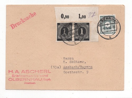 Sbz ostsachsen postkarte 53 - postkarte, mi