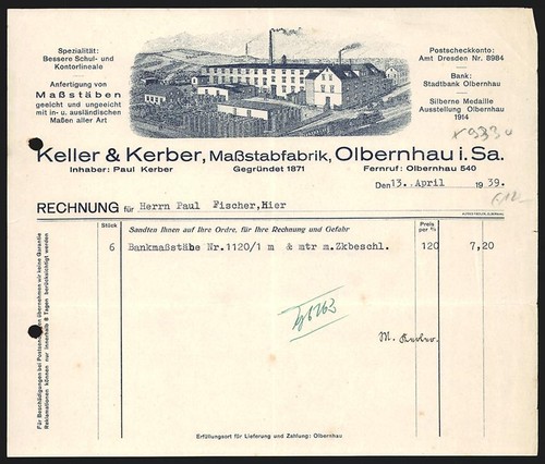 Rechnung olbernhau sa - rechnung,