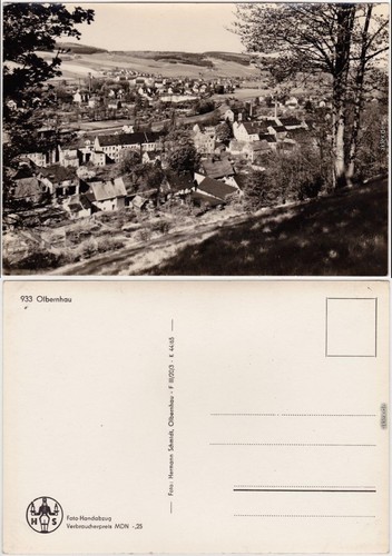 Foto ansichtskarte olbernhau - foto,
