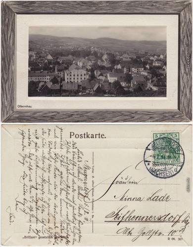 Ansichtskarte olbernhau - ansichtskarte,