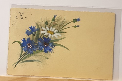 Grusskarte blumen gel - blumen,,