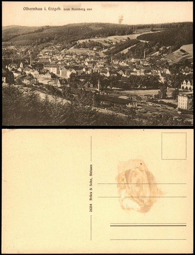 Ansichtskarte olbernhau vom - ansichtskarte,